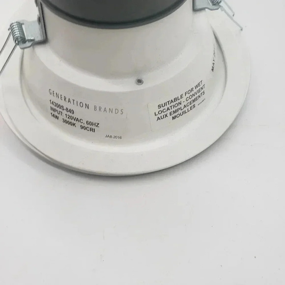 6 in. Recessed Downlight Kit with Integrated LED Dimmable ENERGY STAR Nickel - Picture 6 of 10